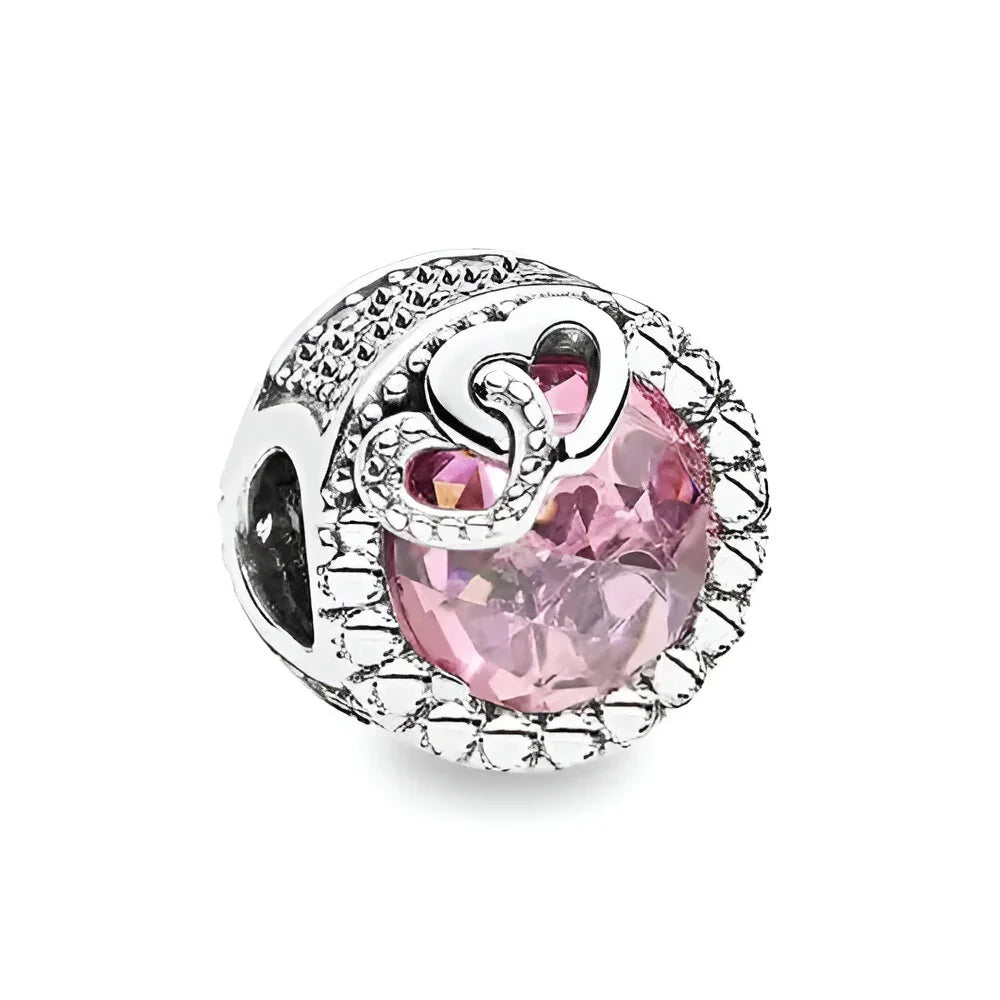 Berloque Cristal Rosa