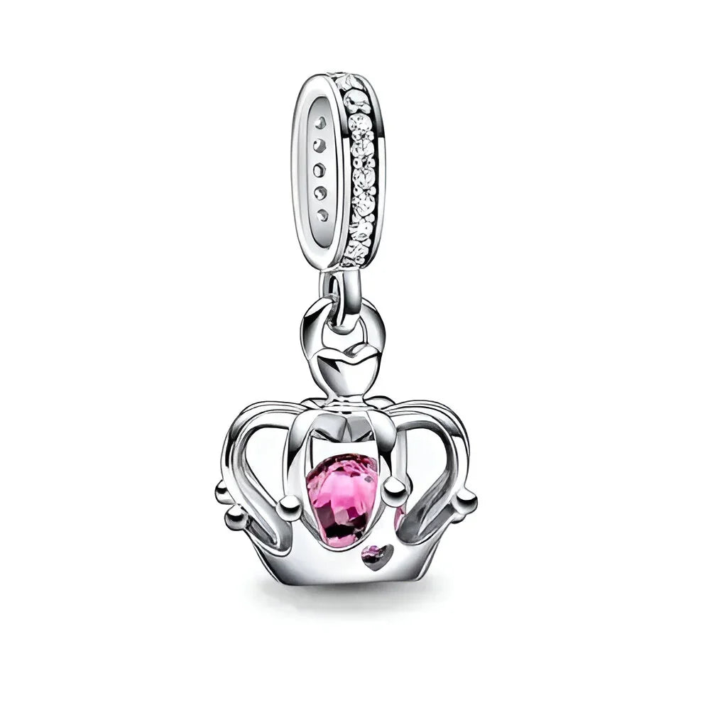 Berloque Coroa Rosa