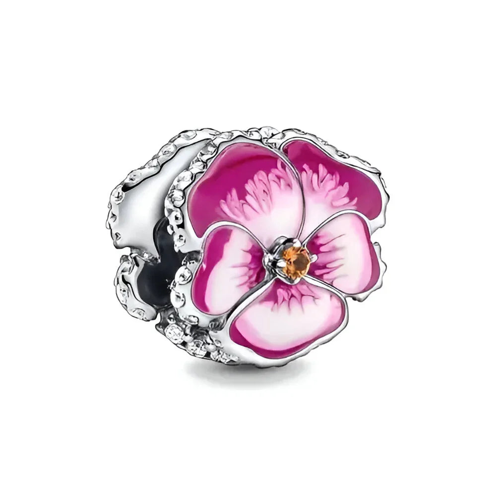 Berloque Flor Rosa