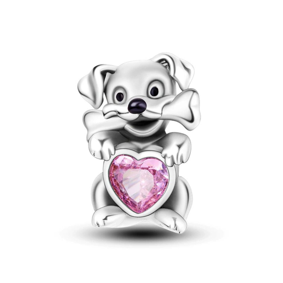 Berloque cachorro pink